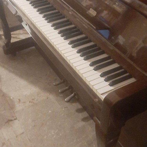 Petrof Upright Piano like new, walnut color, 3 pedals