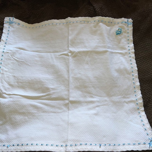 Baby blanket used for boy