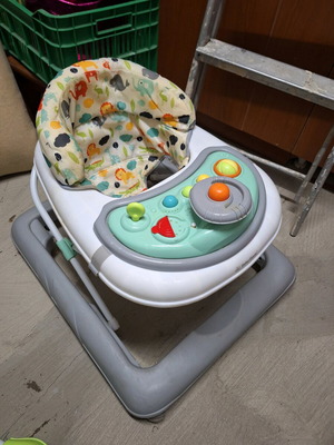 Bebe Stars walker used with music for 6+ months gray