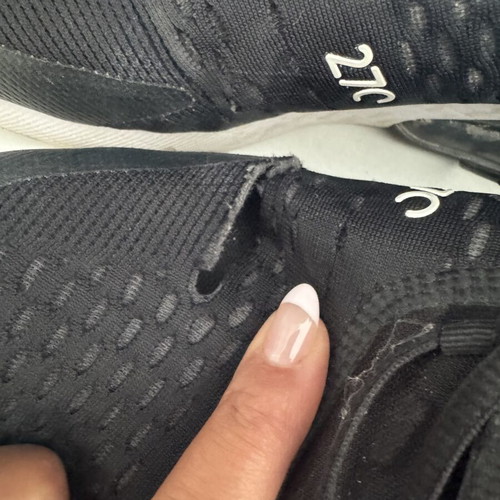 Nike Air Max black sneakers, refurbished