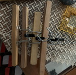 Wooden trouser hangers like new