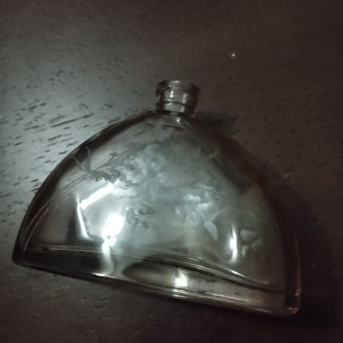 Vintage Italiani Crystal perfume bottle handmade in Italy used