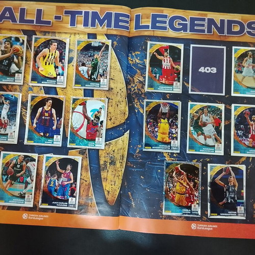 PANINI EUROLEAGUE 2024-25 Sticker Album used with only 4 missing