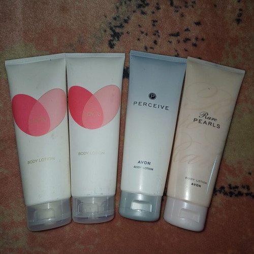 Avon scented body lotions new with Love You, Perceive, Rare Pearls fragrances