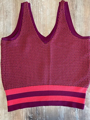 Zara top unused burgundy-fuchsia, size S