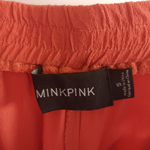 Minkpink palazzo pants used, viscose, burnt orange, size S