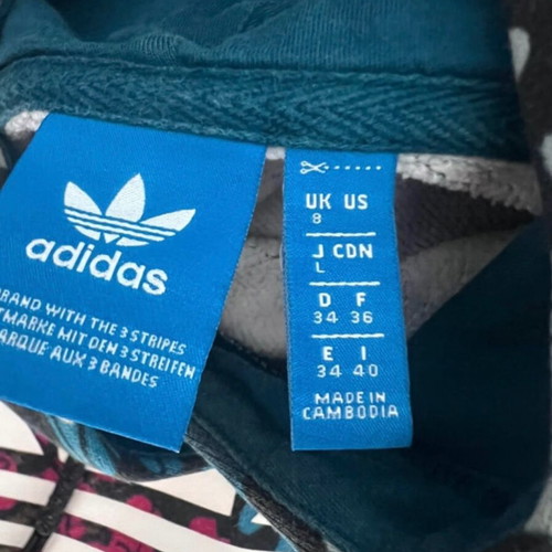 Adidas sweatshirt used, size S, black and blue