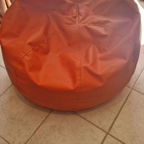 Bean bag orange basketball type diameter 85cm like new