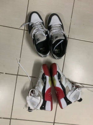 DC and Jordan Basketball Shoes like new