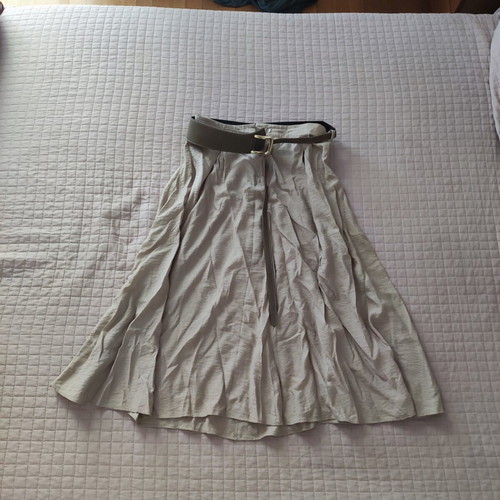 Zara skirt with belt like new, beige, size L 40 12