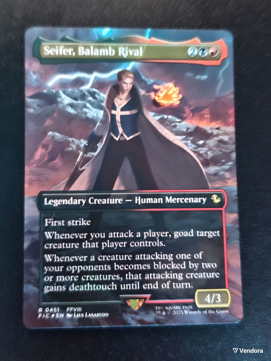 seifer mtg card Almasy [389] [Borderless] [Character] [FINAL FANTASY] [Foil]  Face to Face Games If that spell would be put into your graveyard Seifer Almasy 156 Rare Final