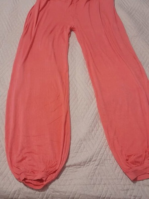 Orange pants like new, worn few times, one size