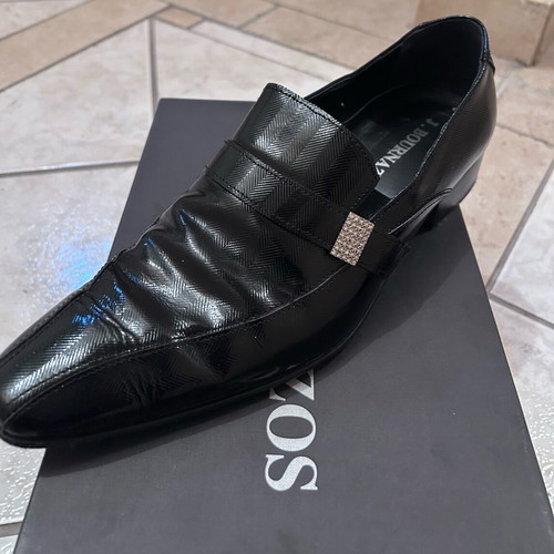 J.BOURNAZOS men's shoes like new, black, size 42