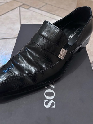 J.BOURNAZOS men's shoes like new, black, size 42