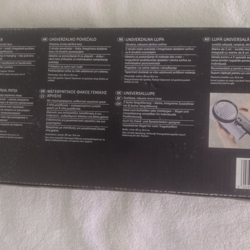 Universal magnifier new with rotating durable acrylic lens
