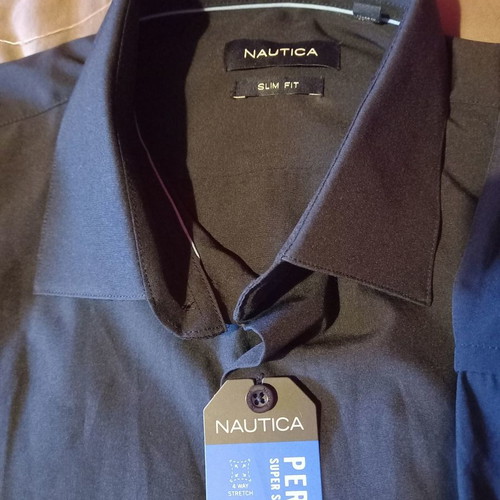 Nautica men's shirt new, size Large, blue