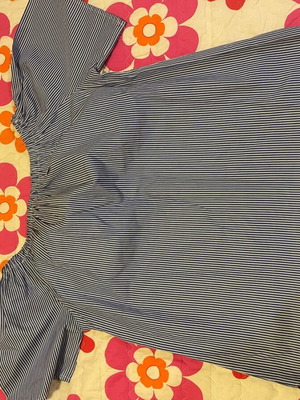 Blouse like new, size XL, white and blue