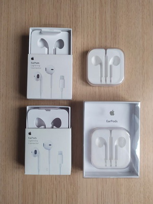 Συσκευασίες Apple EarPods σαν καινούργιες, σετ 4 κουτιά