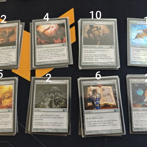 MTG M13 Artifacts and Lands Collection Like New with Sleeves