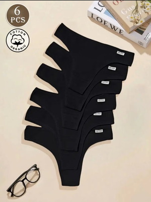 Women's underwear new set of 6 pieces size XL black