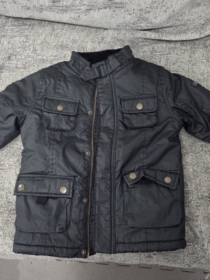 H&M Black Kids' Jacket like new with fur lining, size 110 cm