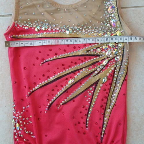 Rhythmic gymnastics leotard new for girl 7-9 years up to 1.30m height