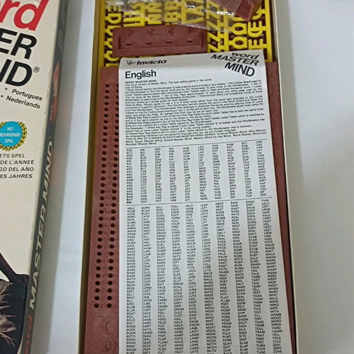 Vintage Master Mind word game unused, English edition