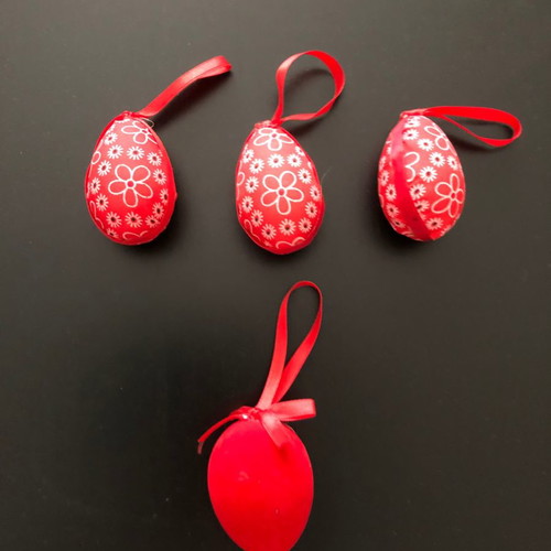Easter eggs small, set of 4 pieces