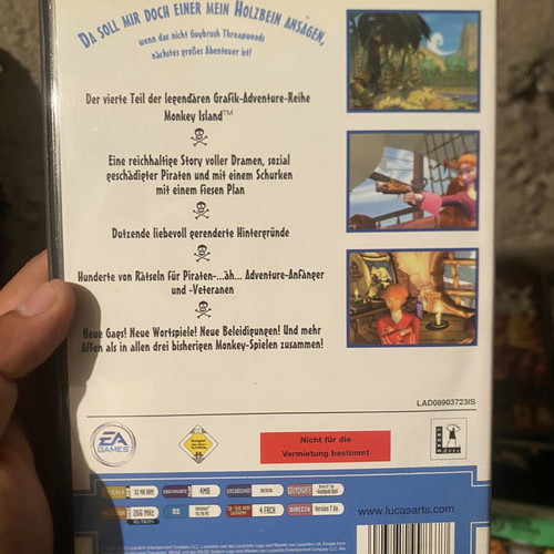Monkey Island PC game like new