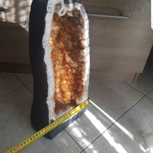 Citrine geode used