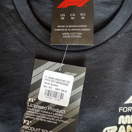 Formula 1 T-shirt new, official Miami Grand Prix 2026