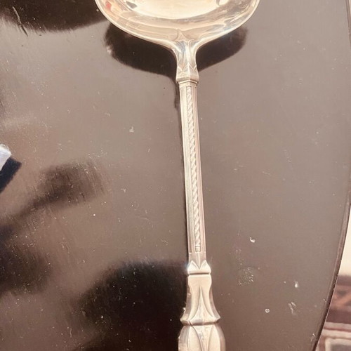 Silver sauce ladle Gustav Keller 925 antique rare like new