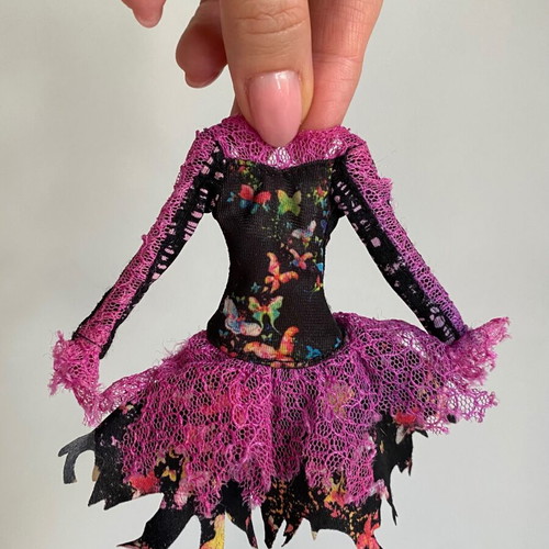 Dress for Monster High G1 Freaky Fusion Bonita Femur doll used