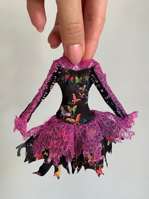 Dress for Monster High G1 Freaky Fusion Bonita Femur doll used