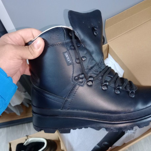 Mil-Tec hiking boots new, size 46, black leather