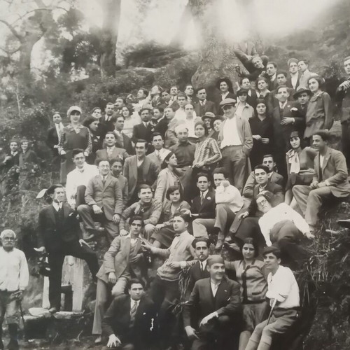 1931 Photograph of Athens Medical School used, on excursion