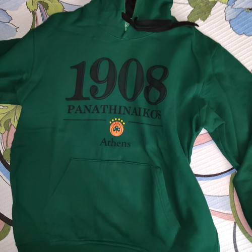 Panathinaikos 1908 Hoodie used, size XL, authentic green sweatshirt