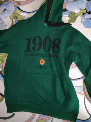 Panathinaikos 1908 Hoodie used, size XL, authentic green sweatshirt