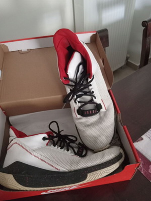 Jordan athletic shoes used, white, size 46