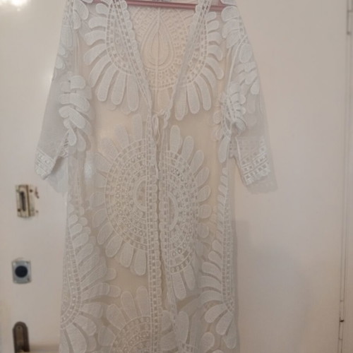 Kimono one size white new O2 OW2