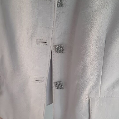 Leather jacket Napa white, like new, size M