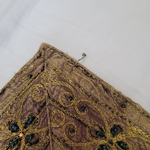 Square decorative tablecloth for small table, 87x87cm, 100% cotton