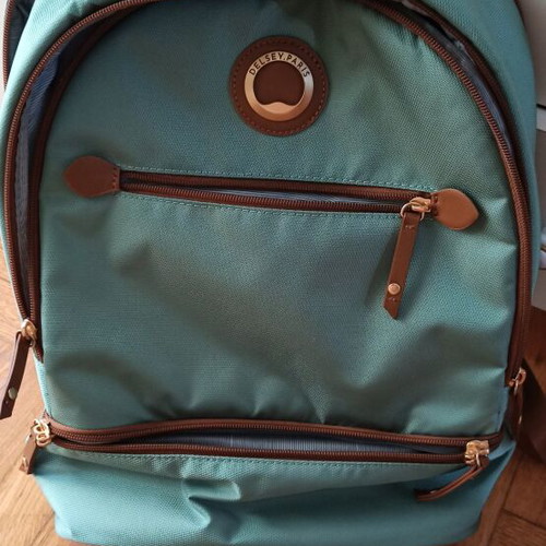 Delsey Freestyle Almond backpack like new, turquoise