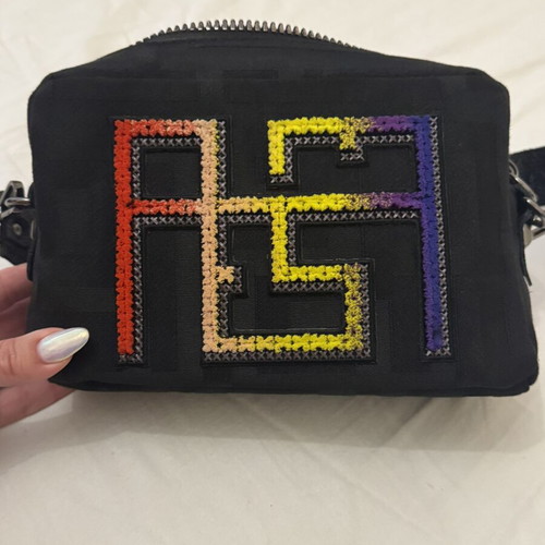 Ames shoulder bag like new, black multicolor, two straps