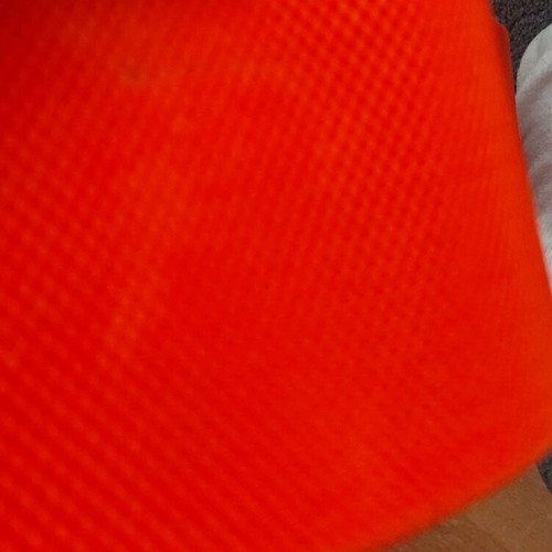 Wide elastic orange belt like new adjustable