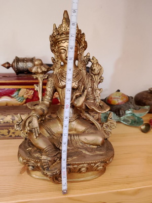Brass Tara statue like new