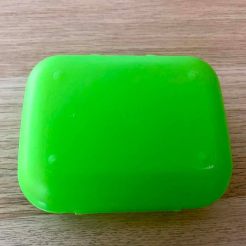 Tupperware To Go Mini Twin lunch box used, green