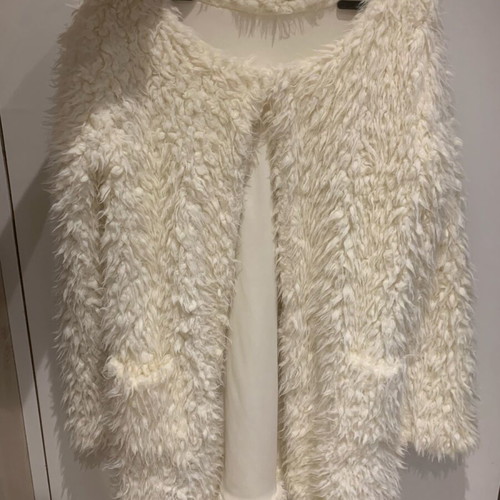 White furry jacket like new