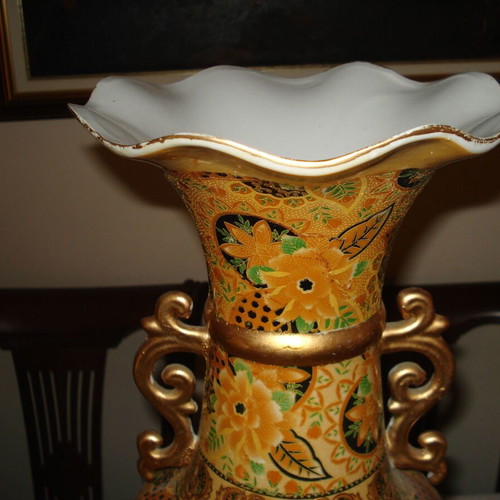 Large decorative floor vase used 60cm 21cm 3kg