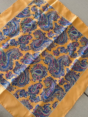 Silk scarf Ralph Lauren new, paisley print multicolor